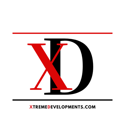 The full XtremeDevelopments.com logo featuring large capitalised initials  with a red X and black D. The name XtremeDevelopments is smaller and displayed beneath the initials in black.